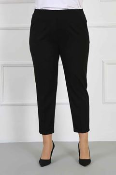 Picture of CURVY GIRL BLACK EXTRA BIG TROUSERS